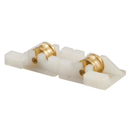 Prime-Line Sliding Window Tandem Roller Assembly, 3/8 in. Brass Rollers, PK2 G 3131